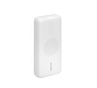 RIVACASE VA2602 Batterie externe sans fil 20 000 mAh blanche, avec fonction de charge rapide PD 20 W, chargeur portable d'entrée/sortie de type C, compatible avec iPhone, Samsung, Huawei, etc.