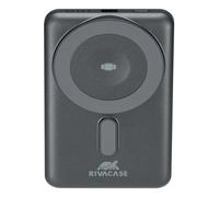Rivacase VA2607 banque d'alimentation électrique Lithium Polymère (LiPo) 5000 mAh Recharge sans fil Noir, Gris