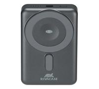 Rivacase VA2608 banque d'alimentation électrique Lithium Polymère (LiPo) 10000 mAh Recharge sans fil Noir, Gris