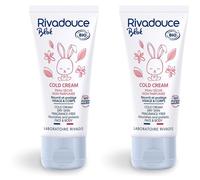 Rivadouce® Bébé Cold Cream Non Parfumée Peau Sèche Visage & Corps Crème 2x50 ml