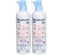 Rivadouce Bébé Gel Lavant Surgras | Corps et Cheveux Nettoyant 2x500 ml