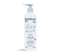 Rivadouce Lait de toilette bébé certifié bio – Flacon pompe 500 ml – Sans rinçage