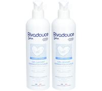 Rivadouche Soin Gel Lavant Dermatologique Nettoyant 2x500 ml