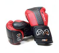 Rival Rb10-intelli-shock de boxe Gants de sac - Noir/Rouge, moyen