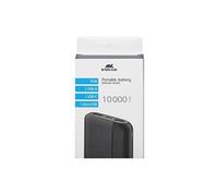 Rivapower VA2031 - Banque d'alimentation - 10000 mAh - 37 Wh - 10 Watt - 2 A - 2 connecteurs de sortie (USB) - sur le câble : USB-C - noir