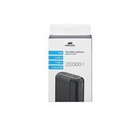 Rivapower VA2071 - Banque d'alimentation - 20000 mAh - 74 Wh - 10 Watt - 2 A - 2 connecteurs de sortie (USB) - noir