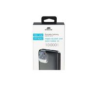 Rivapower VA2511 - Banque d'alimentation - avec écran LCD - 10000 mAh - 37 Wh - 20 Watt - 3 A - QC 3.0, AFC, Huawei Fast Charge, PD 3.0 - 3