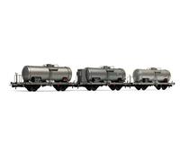 RIVAROSSI 1/87 MODÉLISME FERROVIAIRE ENSEMBLE 3 WAGONS DE MARCHANDISES CITERN...