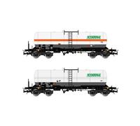 RIVAROSSI 1/87 MODÉLISME FERROVIAIRE FS 2X WAGONS-CITERNE GAZ ZAGS ZAS SOGETANK