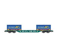 RIVAROSSI 1/87 MODÉLISME FERROVIAIRE WAGON DE MARCHANDISES CEMAT CONTENEUR DA...
