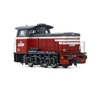 Rivarossi - HR2932 - Mercitalia S et T, Locomotive de Manœuvre Diesel Série 245, Livrée Rouge, Gris Foncé avec Rayures Blanches, Ép. VI Locomotive, Diesel