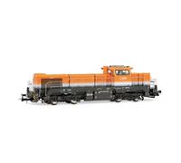 Rivarossi HR2988S BASF, Locomotive Diesel Vossloh DE 18, livrée Orange/Grise, épisode VI, avec décodeur sonore DCC.