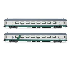 Rivarossi - HR4354 - FS Pack de 2 Unités Gran Confort 1985 Espace Ouvert à Modèle AH Normal Matériel Ferroviairerolling, Autocars