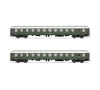 Rivarossi HR4377 DB, lot de 2 voitures couchette Bc4üm-62, livrée verte, ep. III Passenger Coaches