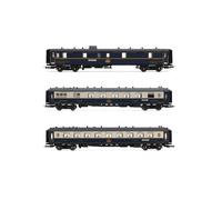 Rivarossi HR4391 CIWL, Pack de 3 unités Edelweiss Pullman Express, Set 22 (DD3, VPC Flèche d'or Plus VP Étoile du Nord), EP. II Voitures de Voyageurs