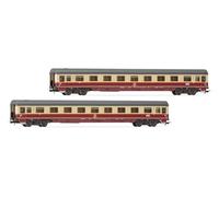 Rivarossi HR4397 DB, Lot de 2 unités Avmz 111 dans la livrée Rheingold 1983, EP. IV (Ils complètent Les Packs HR4346 et HR4347) pour Adultes, à partir de 14 Ans, collectionneurs de modélisme