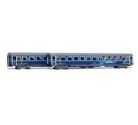 Rivarossi HR4408 FS, pack de 2 voitures Z1 reconstruites, nouvelle livrée Intercity Notte, ep. VI Rolling Hardware - Coaches