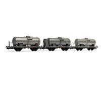 Rivarossi HR6490 Set 3 Wagons Citerne De 27m3 À 2 Axes Vzekk Ex Type Mbe , FS
