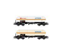 RIVAROSSI HR6511 Lot de 2 Wagons Citernes Zagkks Transport de Gaz "Autogas", FS