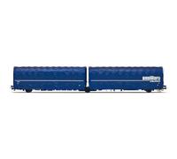 Rivarossi - HR6600 - FS Wagon à Bâche Articulée à 3 Essieux Type Lails 23 83 420 7 850-4 Ausiliare Milano EP IV-V Matériel Roulant, Wagons