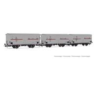 RIVAROSSI HR6605 3 Wagons Hgb avec Caisse à Lattes en Bois, Un avec Guérite FS