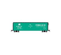 Rivarossi HR6663D P&Le, Wagon Couvert à Portes enfichables, livrée Bleu Clair sans passerelle de Toit, #6467 Wagons de fret