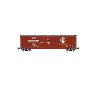 Rivarossi HR6664B Erie Lackawanna, Wagon Couvert à Portes enfichables, avec passerelle sur Le Toit, #68439 Wagons de fret