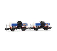 Coffret 2 wagons citernes 2 essieux sans cabine de frein, «IP», FS, Ep. IV - RIV