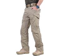 Rivccku Pantalon de Travail Homme Cargo Multipoches Combat Mode Travail Pantalon de Cuisine Homme Classique Casuals Pantalon