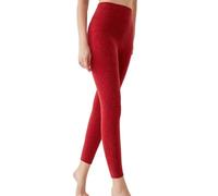 Rivccku Pantalon Thermique Femme 100% Cachemire Leggings Chaud Automne/Hiver Leggings Chaud sous-Vêtements Thermiques
