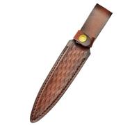 RIVDEE Etui Couteau Cuir, Étui à Couteaux en Cuir Pliant Housse, Postuler à pour Couteau de Poche-Brun