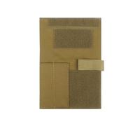 RIVDEE Housse pour carnet de notes tactique, avec poche, en cuir imperméable, couverture pour carnet de bord, couverture pour carnet de bord de police militaire avec pochette, kaki, sport