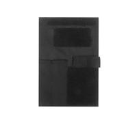 RIVDEE Housse pour carnet de notes tactique, avec poche, en cuir imperméable, couverture pour carnet de bord, couverture pour carnet de bord de police militaire avec pochette, Noir , sport