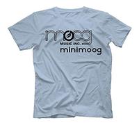 RIVE Minimoog Synthesiser T Shirt 100% Cotton Light Blue M