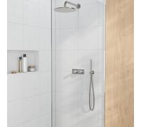 rivea Bahri Ensemble de douche encastré avec mitigeur monocommande, set de douche de tête Ø 300 mm et set de douchette stick, BR2106BN#Set,
