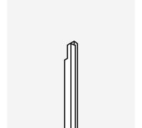 rivea Dia Joint vertical de rechange pour porte coulissante, longueur 1 980 mm, BL001801,