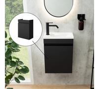 rivea Dia Meuble sous-lave-mains l : 39,4 H : 52,5 P : 22 cm, 1 porte, charnières à gauche, avec poignée, BR0574BM,
