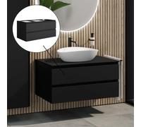 rivea Dia Meuble sous-vasque l : 100 cm avec 2 tiroirs, BR0033BM,