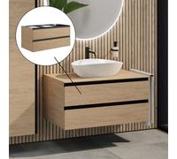 rivea Dia Meuble sous-vasque l : 100 cm avec 2 tiroirs, BR0033SO,