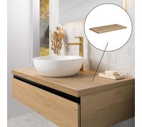 rivea Dia Plan de toilette l : 100 H : 4 cm en bois stratifié (HPL), BR0011SO,