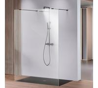 rivea Dia Walk In Free Paroi de douche pour douche à l’italienne H : 200 cm, BR0002BM+BR000009,