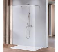 rivea Dia Walk In Free Paroi de douche pour douche à l’italienne H : 200 cm, BR0002CR+BR000007,
