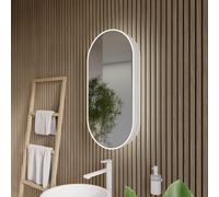 rivea Malie Armoire de toilette l: 45 H: 90 cm, avec éclairage sur le pourtour,, BR0920WH,