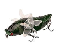 River Angel Bait-cicada Swimbaits Appât réaliste d'eau douce 7,5 cm | Appât dur pour perche, accessoires de perche artificielle, pour étang du lac, barre de rivière, écorce