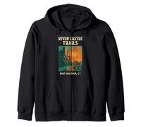River Castle Trails Chemise Scenic Steam Train East Haddam CT Sweat à Capuche