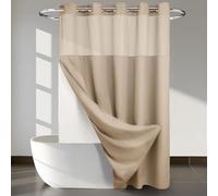 River Dream Poids Lourd sans Crochets requis requise Le Rideau de Douche à Tissage à la Gaufre avec Un clin d'œil - 71W x 74h, Grade de l'hôtel, Spa comme Un Rideau de Bain, Linge