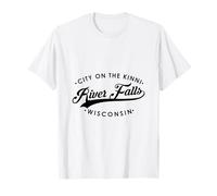 River Falls WI City on The Kinni pour Homme et Femme. T-Shirt