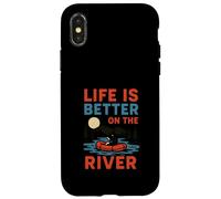 River Float Trip Life is Better on the River Femmes Fun Coque pour iPhone X/XS