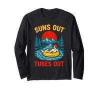 River Float Trip Suns Out Tubes Out Vintage Femme été Manche Longue