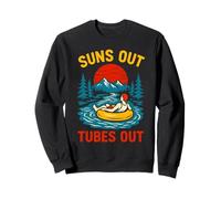 River Float Trip Suns Out Tubes Out Vintage Femme été Sweatshirt